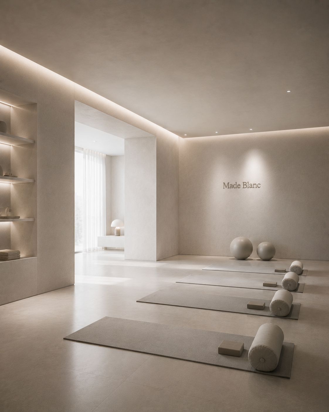 Concept rendering of a wellness operations floor interior