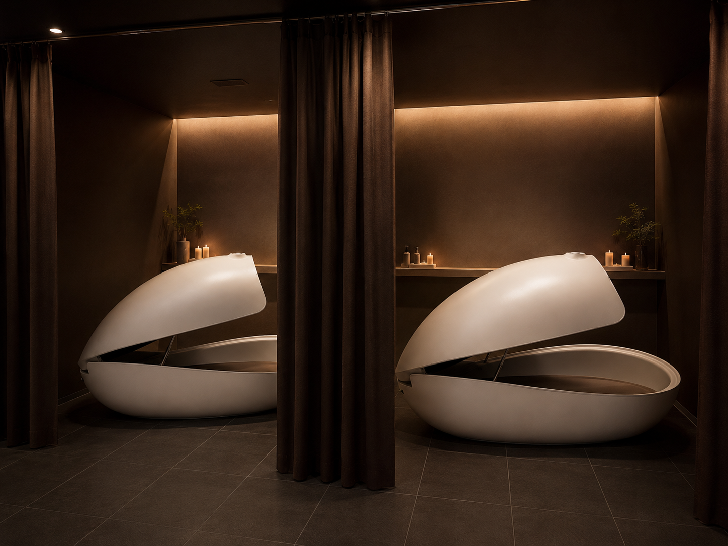 Implementation example — luxury hotel wellness suite environment